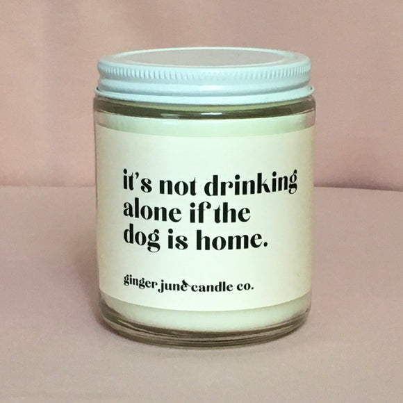 It’s not drinking soy candle
