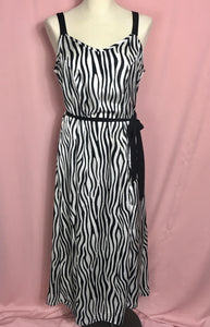 Long Zebra Print Dress