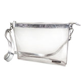 Silver Large Clear Crossbody