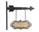 Hanging Welcome Sign 13”