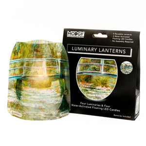 Modgy Luminary Lanterns (4) -WATER LILY POND LUMINARIES