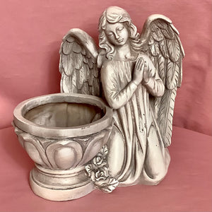 Praying Angel with Flower Pot